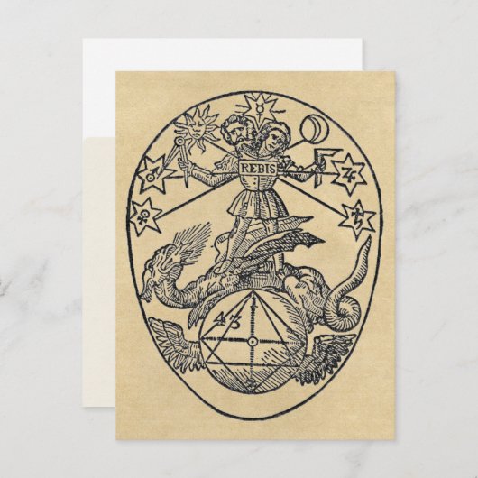 Rebis - Carte postale Duality Sepia (Devant / Derrière)