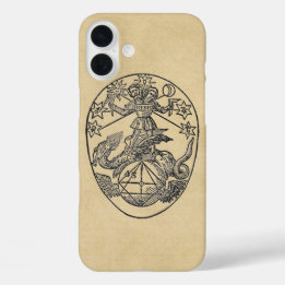 Rebis Hermaphrodite Symbol Sepia iPhone 16 Plus Hoesje