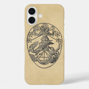 Rebis Hermaphrodite Symbol Sepia iPhone 16 Plus Hoesje