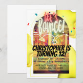 Rebondissons ! Invitation Anniversaire (Devant / Derrière)