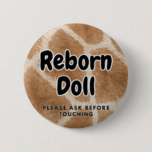 Reborn pop Button Alsjeblieft Vraag Voor Het Aanra