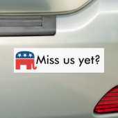 Rebuplicanslogo, Miss ons? Bumpersticker (Op auto)