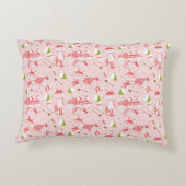 Rec Coussin Renards Rose Personnaliser d'informati (Dos)