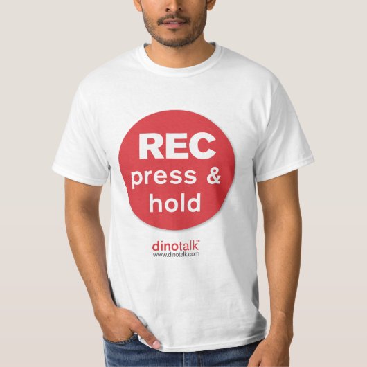 REC - druk en greep T-shirt (Voorkant)