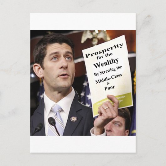 Recall Representative Paul Ryan Briefkaart (Voorkant)