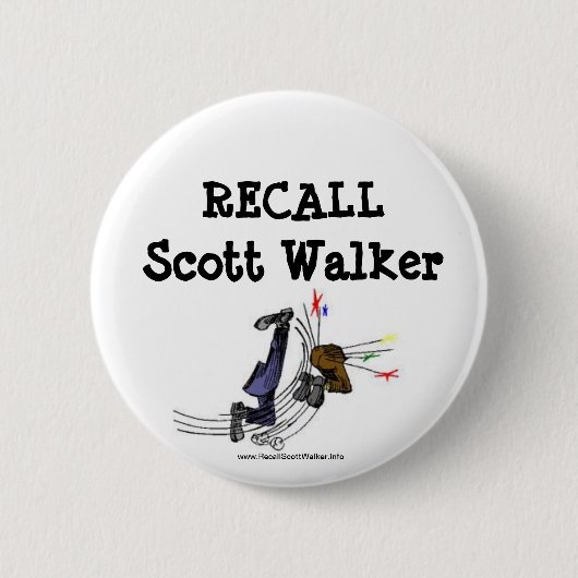 Recall Scott Walker Button (Voorkant)