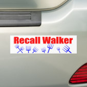 Recall Walker Bumpersticker (Op auto)