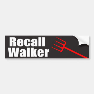 Recall Walker Bumpersticker
