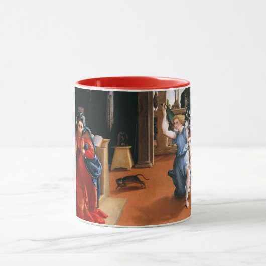 RECANATI ANNUNCIATION BY Lorenzo Lotto Mok (Midden)