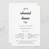 Récapitulatif de Wreath moderne Invitations (Devant / Derrière)