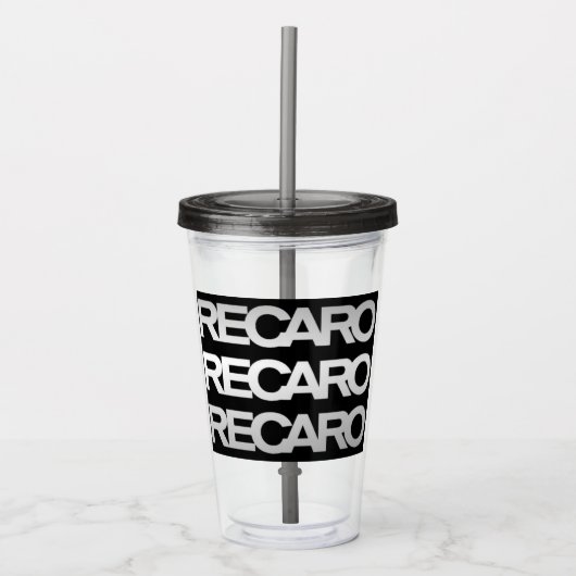 RECARRO TUMBLER ACRYL DRINKBEKER (Voorkant)