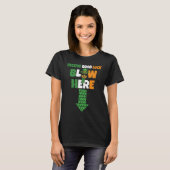 Receive Good Luck Blow Here Swinger Patricks Day P T-shirt (Voorkant volledig)