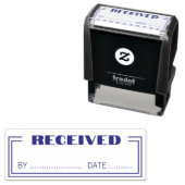 Received Simple Account Self Inking Rubber Stamp Zelfinktende Stempel (In situ)