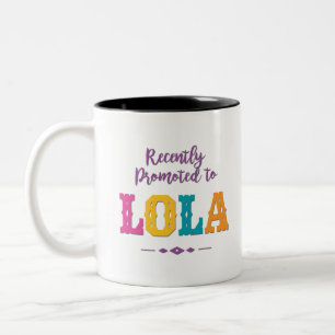 Recentelijk gepromoot naar Lola Tweekleurige Koffiemok