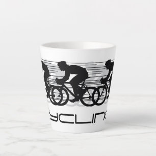 Recentetbekertje met wielfietsontwerp latte mok