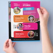 Recentste gebeurtenisbrochure flyer (Hand)