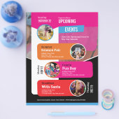 Recentste gebeurtenisbrochure flyer (Enkel)