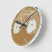 Recentste kunst met wieltjes ronde klok (Hoek)