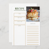 Recepie en menu (Voorkant / Achterkant)