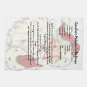 Recept aandenken Kerst  Kerstman Theedoek (Horizontaal)