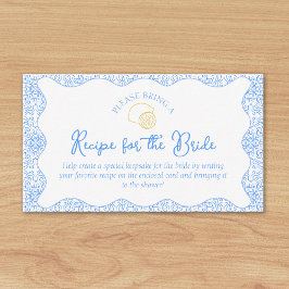 Recept Aanvraag Kaart voor Lemon & Blue Vrijgezell