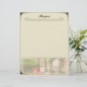 Recept Briefhoofd Met Maateenheden Conversies (Staand voorkant)