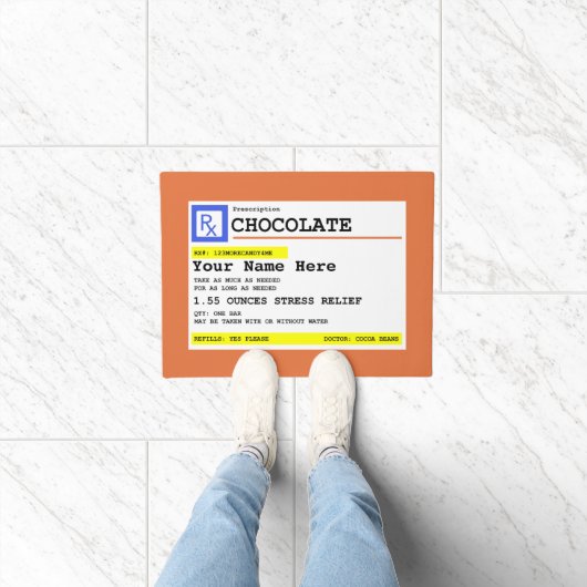 Recept chocolade Aangepast Grappig Deurmat (Binnen)