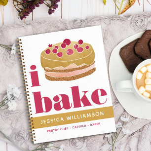 Recept Cookbook Cake Gold Bourgondië Red Bake Mode Notitieboek