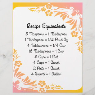 Recept equivalenten Pastelbloem flyer