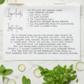 Recept Erfstuk Theedoeken | Turkije Vulling (Gevouwen)