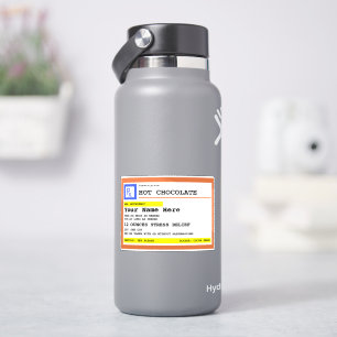 Recept Hot Chocolate gepersonaliseerd Sticker