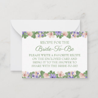 Recept Kaart Instructie Notitiekaartje