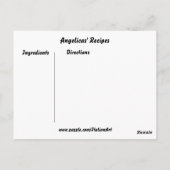 Recept Kaarten Italiaanse kunst (Achterkant)