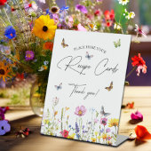 Recept Kaarten Wildflower Vlinders Vrijgezellenfee Reclamebord Met Voetstuk