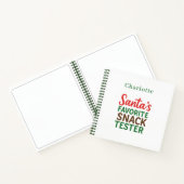 Recept Kerstcitaat snack tester naam Notitieboek (Binnen)