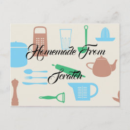 Recept Keuken Chef Voedsel Diner Destiny's Destiny Briefkaart