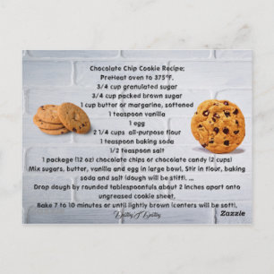 Recept Keuken Chef Voedsel Diner Destiny's Destiny Briefkaart