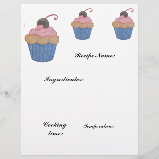 recept papier flyer (Voorkant)