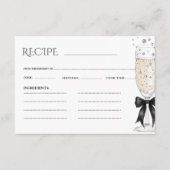 Recept Prosecco Boog Bruidsfeest Informatiekaartje (Voorkant)