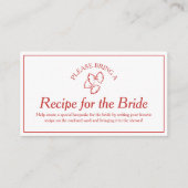 Recept Request Kaart voor That's Amore Vrijgezelle (Voorkant)