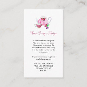 Recept Request Love is Brewing Vrijgezellenfeest T Informatiekaartje