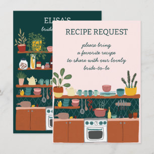 RECEPT VERZOEK Bruiloft Uitnodiging Cute Recept Ve Informatiekaartje