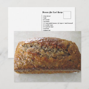 recept voor bananenbrood briefkaart