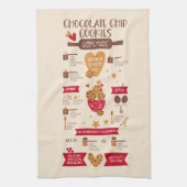 Recept voor Chocolade Chip Cookies Theedoek (Verticaal)