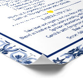 Recept voor een gelukkig huwelijk Citroenen Bruilo Poster (Hoek)