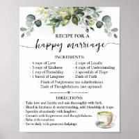 Recept voor Gelukkig Huwelijk Matcha Trouwcadeau