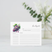 Recept voor het bruidrecept Kaart Fruit (Staand voorkant)