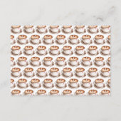 Recept voor het bruidskoffie Vrijgezellenfeest Informatiekaartje (Achterkant)