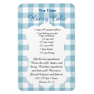 Recept voor honingcake voor de middagthee magneet