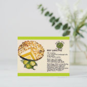Recept voor Key Lime Pie Briefkaart (Staand voorkant)